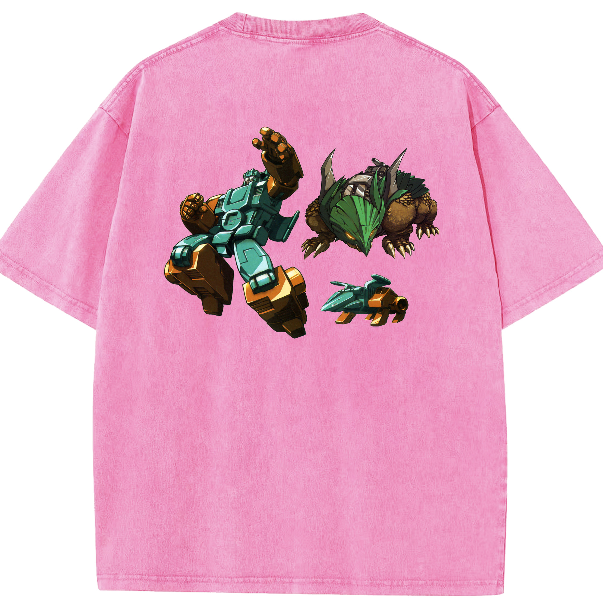 （画像用）  綿100% ヴィンテージ風 半袖Tシャツ（背面プリント）